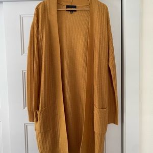 Mustard yellow cardigan